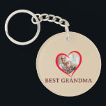Best Grandma Personalized Acrylic Keychain Gift<br><div class="desc">"Carry love everywhere with the Best Grandma Personalized Acrylic Keychain. This custom keychain allows you to add your favorite photo — a cherished family memory, a picture of her grandchildren, or a special moment — creating a small but meaningful keepsake she can take with her everywhere. Add optional text such...</div>