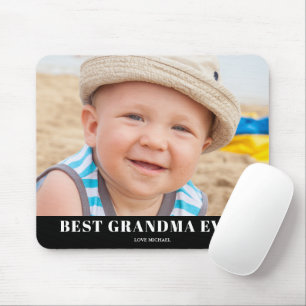 Best Grandma Photo Name  Mouse Mat