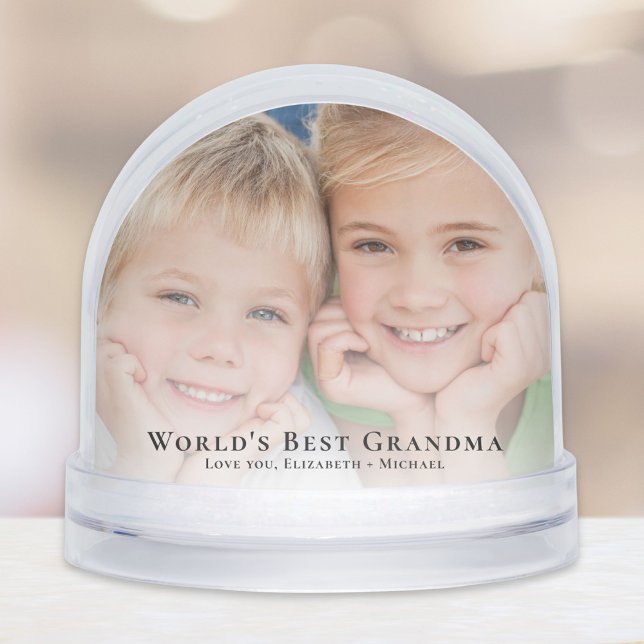 Best Grandma Photo Snowglobe (Creator Uploaded)