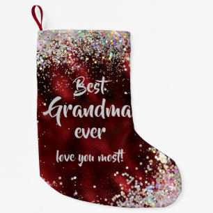 Best Grandma Small Christmas Stocking