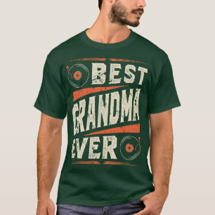 Best Grandma Vinyl Records T-Shirt