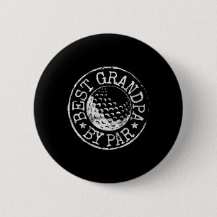 Best Grandpa 1 Funny Fathers Day Golf Dad Golf Lov 6 Cm Round Badge