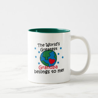 Best Grandpa Belongs to me Two-Tone Coffee Mug