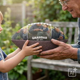 Best Grandpa Bold Photo Collage American Football