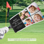 BEST GRANDPA BY A LONG SHOT 4 Photo Collage Golf Head Cover<br><div class="desc">Create a custom photo collage golf putter head cover for the golfer grandfather with the suggested editable funny title BEST GRANDPA BY A LONG SHOT, 4 photos and your custom text in optional various colour combinations. CHANGES: Change the background colour and text font style, colour, size and placement in EDIT....</div>
