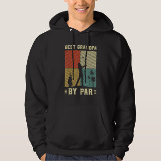 Best Grandpa By Far Men Golf Retro Sunset Decor Gr Hoodie