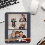 Best Grandpa by Par 4 Photo Collage Mouse Mat<br><div class="desc">Bring a personal touch to your grandpa's workspace with our Best Grandpa by Par 4 Photo Collage Mouse Pad. Featuring a collage of four cherished photos, this custom mouse pad combines practicality with sentimental value. It not only enhances the functionality of his computer setup but also serves as a constant...</div>