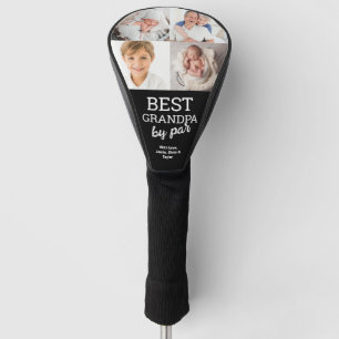 Best GRANDPA by Par Custom 4 photos collage Golf Head Cover
