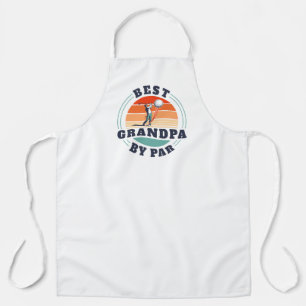 Best Grandpa By Par Custom Fathers Day Golf Lover Apron