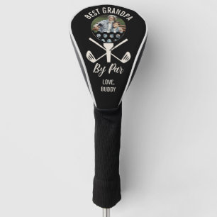 Best Grandpa By Par Custom Photo Father's Day Golf Head Cover