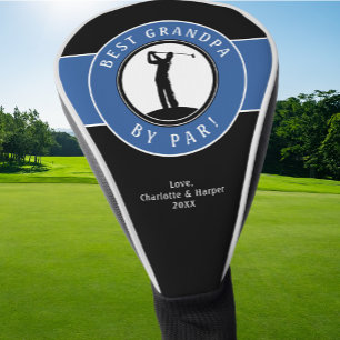 Best Grandpa By Par Elegant Golfer Custom Sports Golf Head Cover