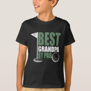 Best Grandpa By Par Father's Day Distressed T-Shirt