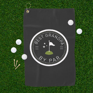 Best Grandpa By Par Father's Day Gift Golf Towel