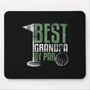 Best Grandpa By Par Father's Day Golf Grandad Golf Mouse Mat
