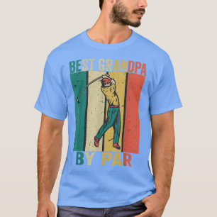 Best Grandpa By Par Father's Day Golf Player T-Shirt