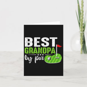 Best Grandpa By Par Father's Day Golf Sports Lover Card