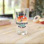 Best Grandpa By Par Fathers Day Retro Custom Daddy Glass<br><div class="desc">Retro Best Grandpa By Par design you can customise for the recipient of this cute golf theme design. Perfect gift for Father's Day or grandfather's birthday. 

The text "GRANDPA" can be customised with any dad moniker by clicking the "Personalise" button above</div>