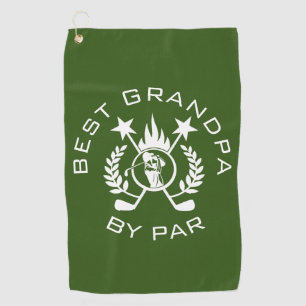 Best Grandpa by Par Father's Gift  Golf Towel