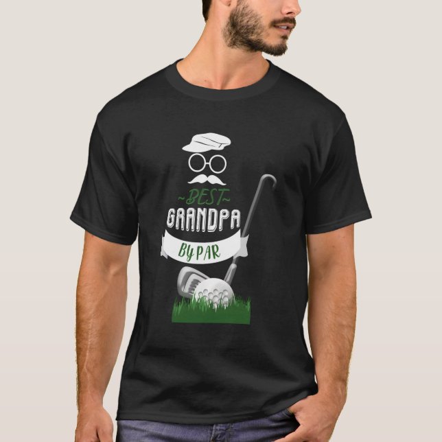 Best Grandpa By Par Funny Golf Sports T-Shirt (Front)