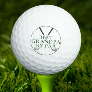 BEST GRANDPA BY PAR Funny Green Golf Clubs Balls