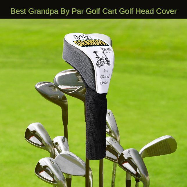 Best Grandpa By Par Golf Cart Head Cover (Creator Uploaded)