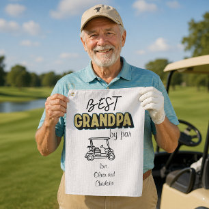 Best Grandpa By Par Golf Cart Towel