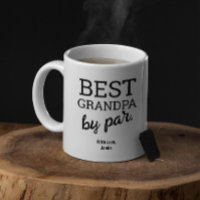 Best Grandpa by Par Modern Black white Custom