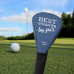 Best Grandpa by par Modern Typography Custom Blue Golf Head Cover<br><div class="desc">Surprise your golf-loving grandpa with a meaningful and personalised gift – our "Best Grandpa by Par" Blue Golf Head Cover. This custom head cover combines modern typography with a heartfelt message that will touch his heart. Bl Customise the head cover by adding the name of his grandchild or grandchildren, making...</div>