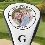 BEST GRANDPA BY PAR Monogram Photo Golf Head Cover<br><div class="desc">Create a unique personalised photo golf head cover for the golfer grandfather with the suggested editable funny saying BEST GRANDPA BY PAR and personalised with a photo and his monogram. PHOTO TIP: Choose a photo with the subject in the middle and/or pre-crop into a square shape BEFORE uploading and/or use...</div>