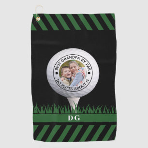 Best Grandpa By Par No Putts About It Photo Golf Towel
