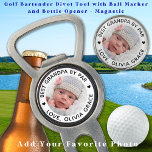 Best GRANDPA By Par Personalised Modern Photo Divot Tool<br><div class="desc">Best Grandpa By Par ... Two of your favourite things , golf and your grand kids ! Now you can take them with you as you play 18 holes . Customise these golf balls with your grandchild's favourite photo and name . Whether it's a grandfather birthday, fathers day or Christmas,...</div>