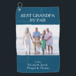 Best Grandpa By Par Personalised Photo Golf Towel<br><div class="desc">Celebrate grandpa with this personalised photo golf towel.  This golf towel will make the perfect gift for Fathers Day,  Christmas or grandpa's birthday.  All text can be customised and add your own personal photo to create a truly unique gift for grandpa.</div>