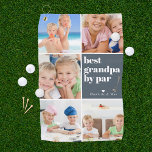 Best Grandpa by Par | Photo Collage Father's Day Golf Towel<br><div class="desc">Give your golf pro grandpa a Father's Day gift he can proudly use on the golf course! The perfect gift for any dad (can be customised for any daddy moniker - papa, grandad, grandpapa, grampa, gramps, grampy, pawpaw, pappou, poppop, abuelo etc). Upload your digital photos to customise a gift he...</div>