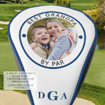 BEST GRANDPA BY PAR Photo Monogram Blue Golf Head Cover<br><div class="desc">For the special golf-enthusiast grandfather, create a unique photo golf head cover with the editable title BEST GRANDPA BY PAR and personalised with a photo and his monogram in an editable blue colour and suggested blue piping you can change on the order preference page. PHOTO TIP: Choose a photo with...</div>