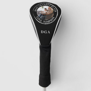 BEST GRANDPA BY PAR Photo Monogram Golf Head Cover