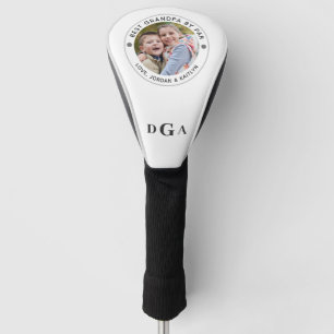 BEST GRANDPA BY PAR Photo Monogram Golf Head Cover