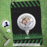 Best Grandpa By Par Photo Personalised Golf Towel<br><div class="desc">Create a unique, personalised photo golf towel for the golf lover grandfather with the editable funny golf title BEST GRANDPA BY PAR (or your nickname for him) and your custom text and/or a name or monogram in your choice of colours. ASSISTANCE: For help with design modification or personalisation, colour change...</div>