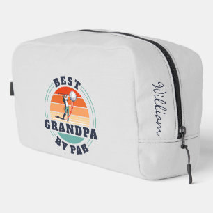 Best Grandpa By Par Retro Fathers Day Personalised Dopp Kit