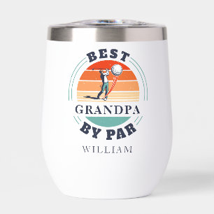 Best Grandpa By Par Retro Golf Grandad Personalise