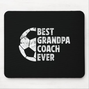 Best Grandpa Coach Soccer Grandpa Of A Soccer Play Mouse Mat