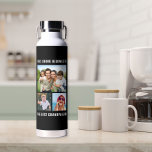 Best Grandpa Ever 3 Photo Black Water Bottle<br><div class="desc">Give the best grandpa ever a fun gift with this custom 3 photo black water bottle featuring three photos of his grandchildren and family,  "This Drink Belongs to the Best Grandpa Ever" in modern white typography.</div>