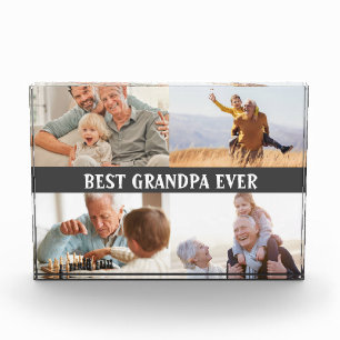 Best Grandpa Ever 4 Photo Collage Create Your Own  Block