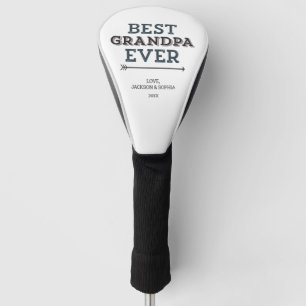 Best Grandpa Ever Arrow Custom Personalised Golf Head Cover