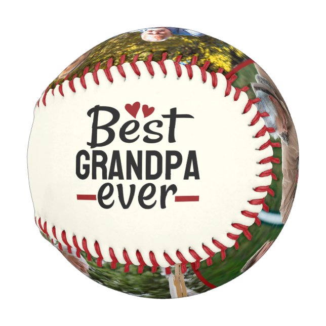 Best Grandpa Ever Baseball Grandpa Gift (Back Left)