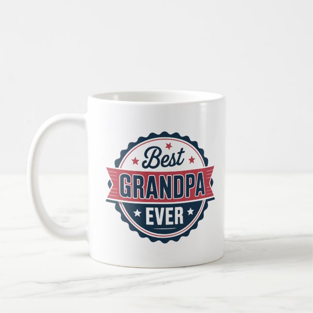 Best Grandpa Ever Coffee Mug (Left)