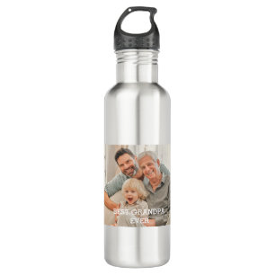 Best Grandpa Ever Custom Photo Create Your Own 710 Ml Water Bottle