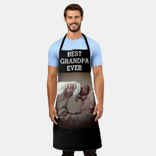 Best Grandpa Ever Custom Photo Create Your Own Apron