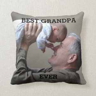 Best Grandpa Ever Custom Photo Create Your Own Ke Cushion