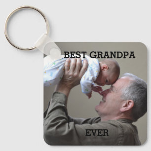 Best Grandpa Ever Custom Photo Create Your Own Key Ring