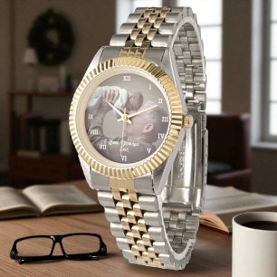 Best Grandpa Ever Custom Photo Create Your Own Pop Watch